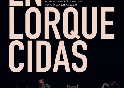 Cartel de obra de teatro "Enlorquecidas", donde actúa la actriz María Shez