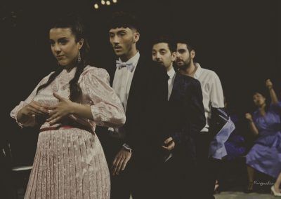 Actriz María Shez en la obra "Querer o no querer" adaptación del "Desdén con el desdén" escena 7