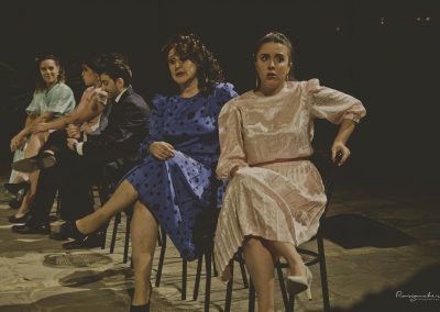 Actriz María Shez en la obra "Querer o no querer" adaptación del "Desdén con el desdén" escena 21