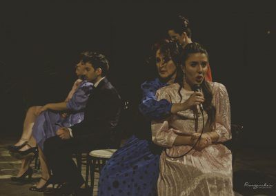 Actriz María Shez en la obra "Querer o no querer" adaptación del "Desdén con el desdén" escena 10